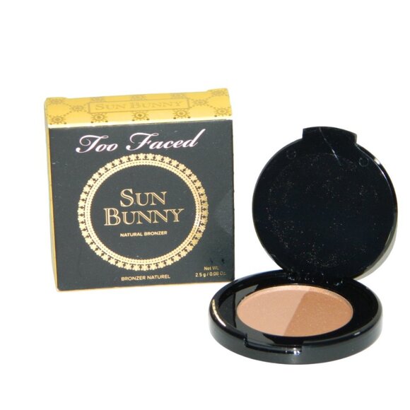 2 for/$40 Too Faced Sun Bunny Natural Bronzer Mini Travel Size Compact 2.5 Grams - Picture 1 of 12